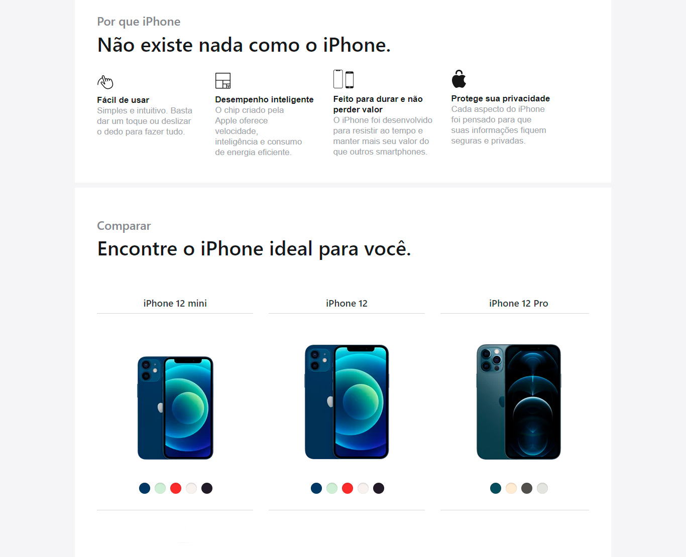  iPhone 12 Apple Azul 64GB Desbloqueado - MGJ83BZ/A 